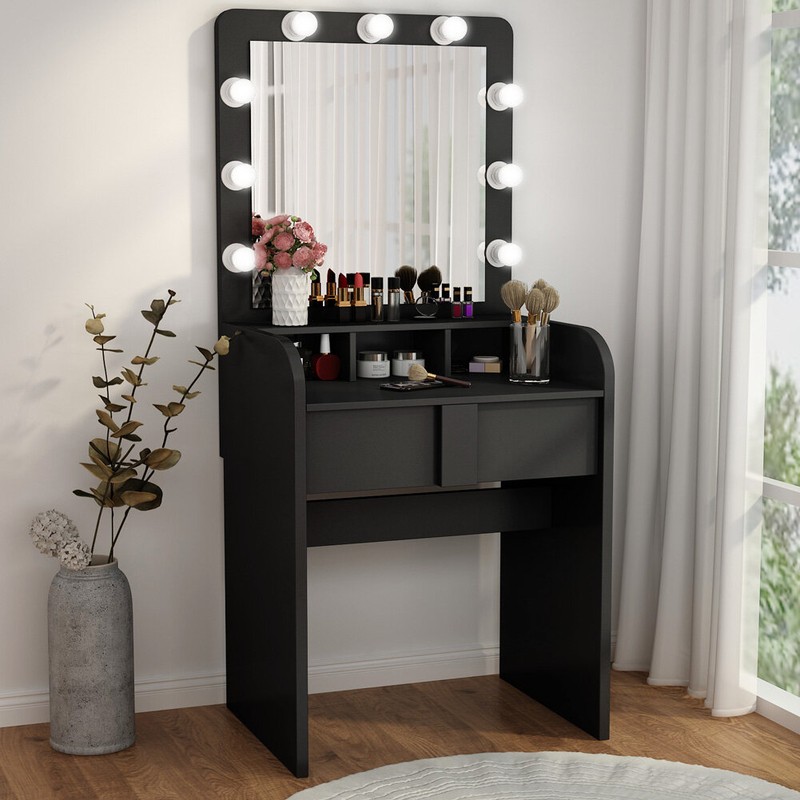 Baldon 27.6'' Wide Vanity with Mirror