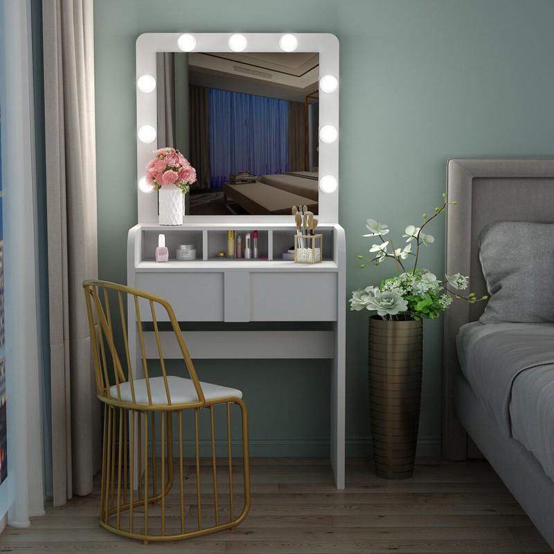 Baldon 27.6'' Wide Vanity with Mirror