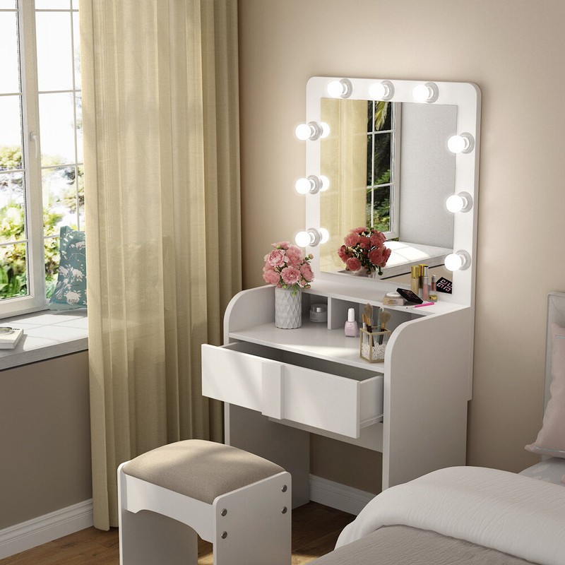 Baldon 27.6'' Wide Vanity with Mirror