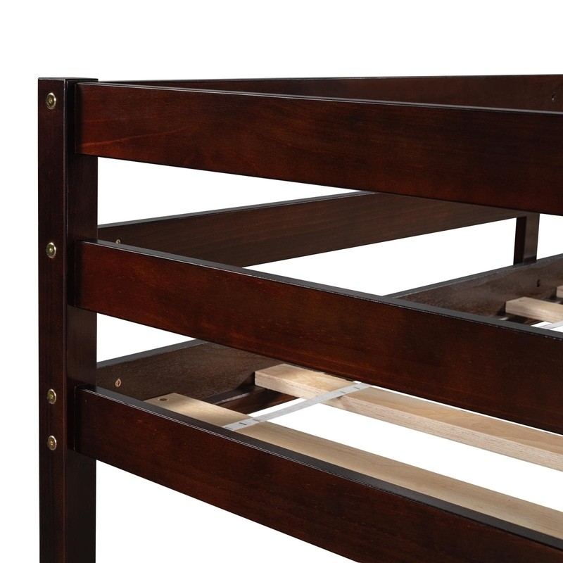 Ballina Twin Over Twin L-Shaped Bunk Beds with Shelves by Isabelle & Max™