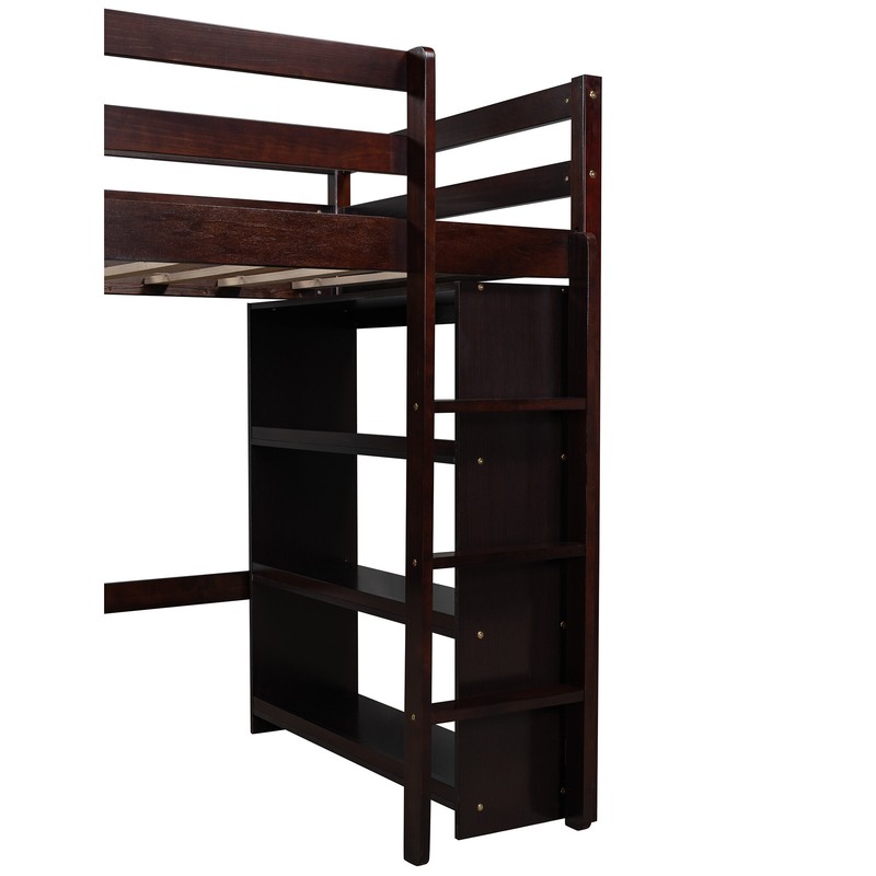 Ballina Twin Over Twin L-Shaped Bunk Beds with Shelves by Isabelle & Max™