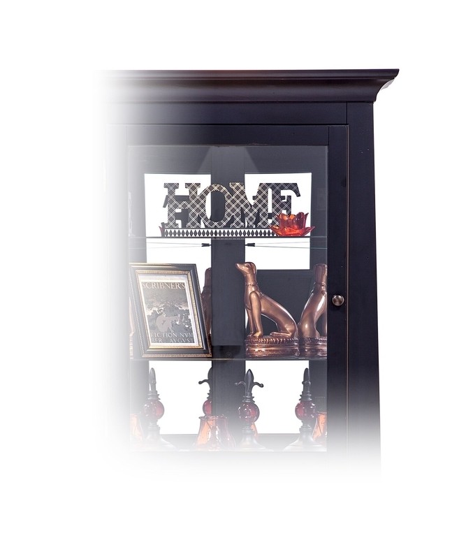 Bankston 27.25'' Wide Mirrored Back Display Stand with Lighting