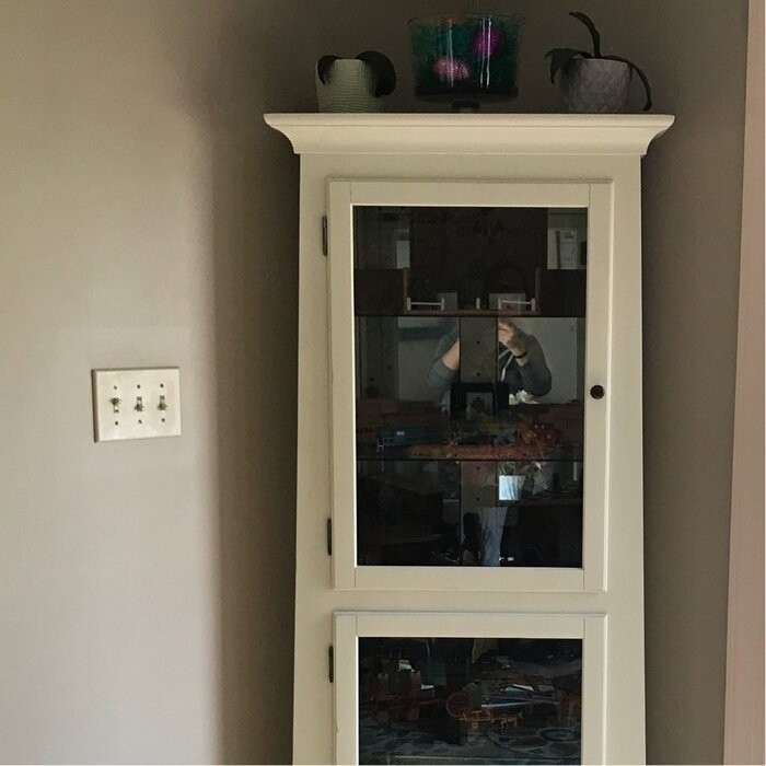 Bankston 27.25'' Wide Mirrored Back Display Stand with Lighting