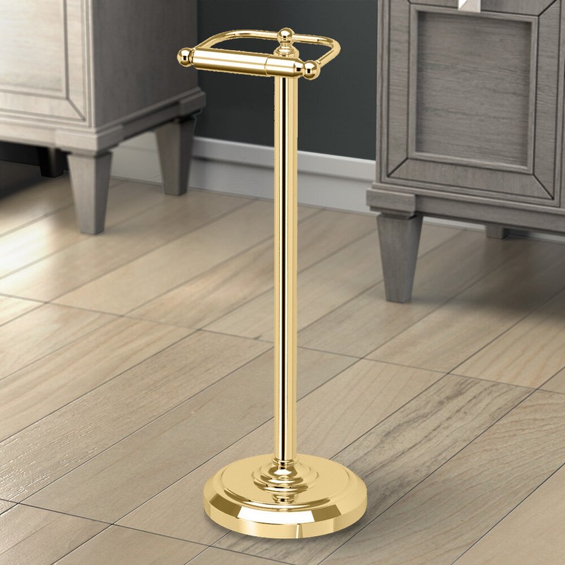 Bath Accessories Gatco Free Standing Toilet Paper Holder