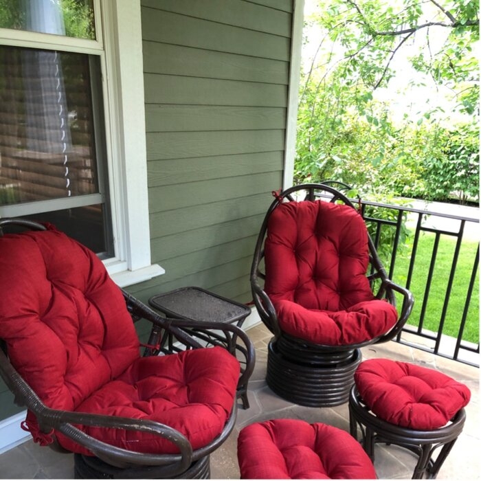 Bay Isle Home™ - Piece Outdoor Seat/Back Cushion 24'' W x 24'' D