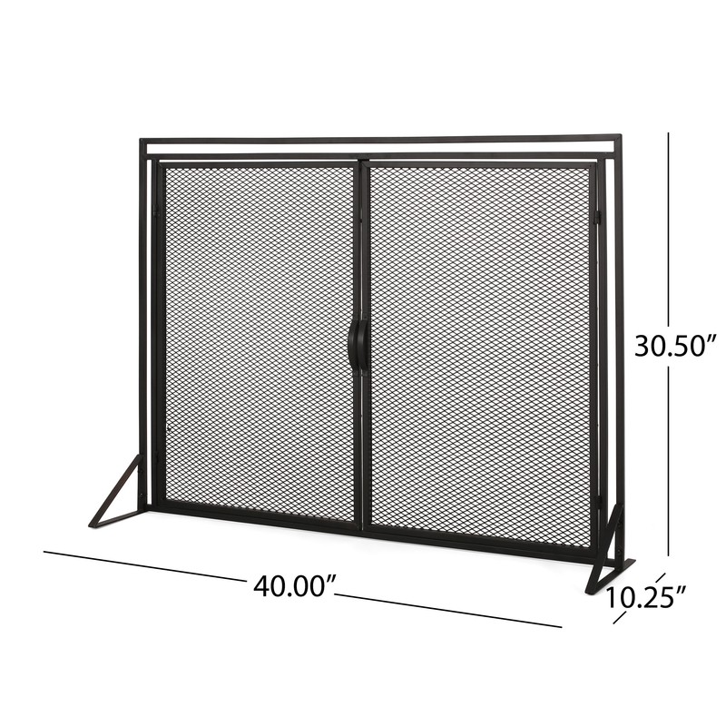 Beluga Iron Fireplace Screen