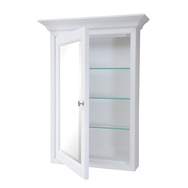 Bernardsville Surface Mount Framed Medicine Cabinet with 4 Adjustable Shelves