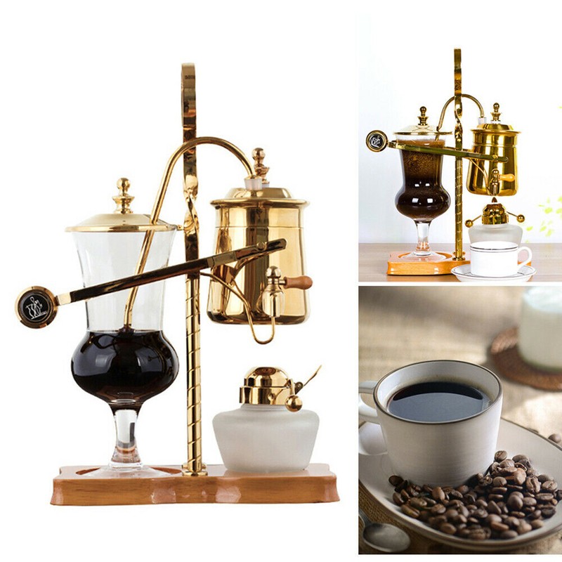 BESTBUY 15-Cup Luxury Belgian Royal Family Balance Siphon Coffee Maker