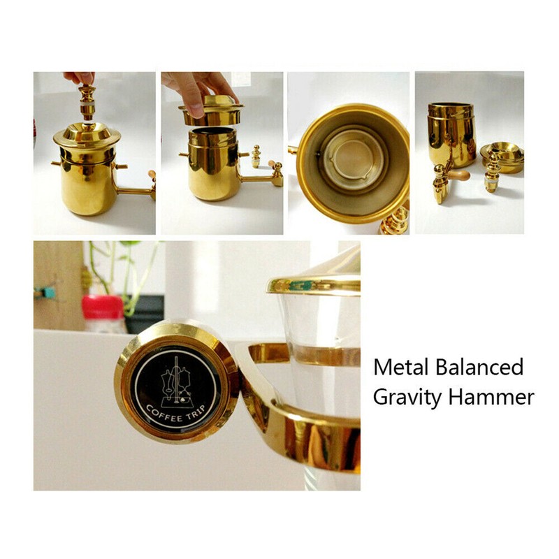 BESTBUY 15-Cup Luxury Belgian Royal Family Balance Siphon Coffee Maker