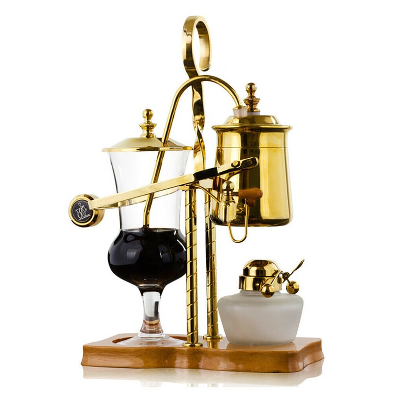 BESTBUY 15-Cup Luxury Belgian Royal Family Balance Siphon Coffee Maker