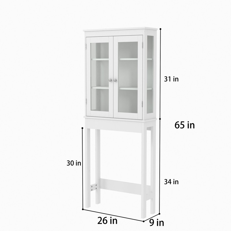 Bielecki 26'' W x 65'' H x 9'' D Linen Cabinet