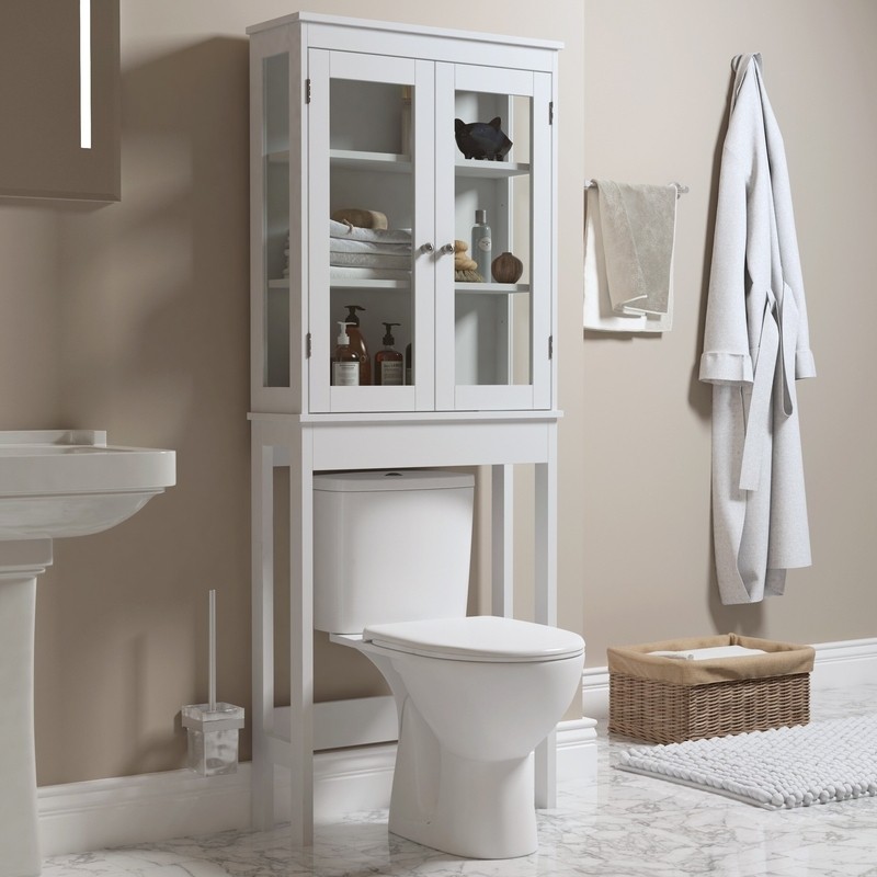 Bielecki 26'' W x 65'' H x 9'' D Linen Cabinet