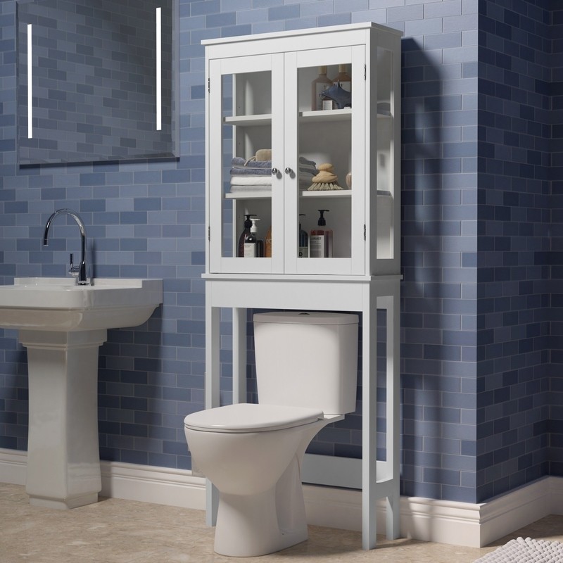 Bielecki 26'' W x 65'' H x 9'' D Linen Cabinet