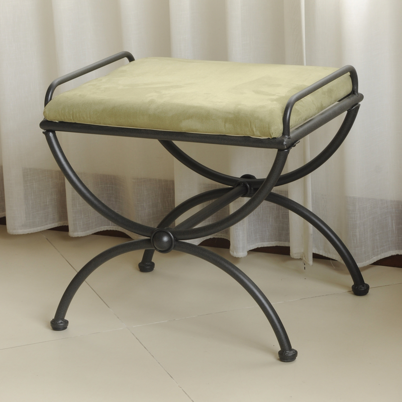Blomberg 18'' Tall Steel Vanity Stool