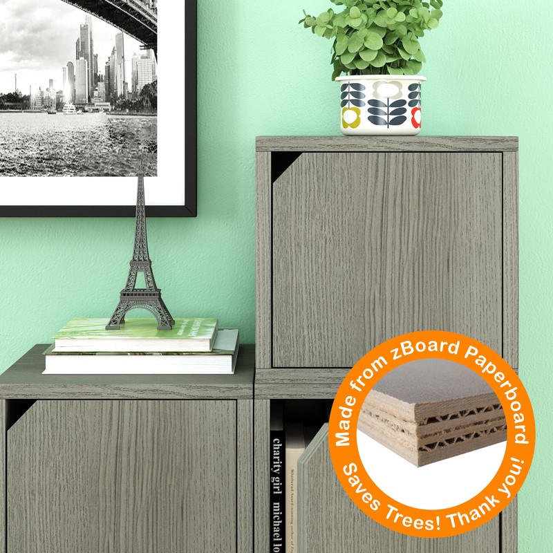 Bolan 12.6'' H x 13.4'' W Zboard Paperboard Cube Bookcase