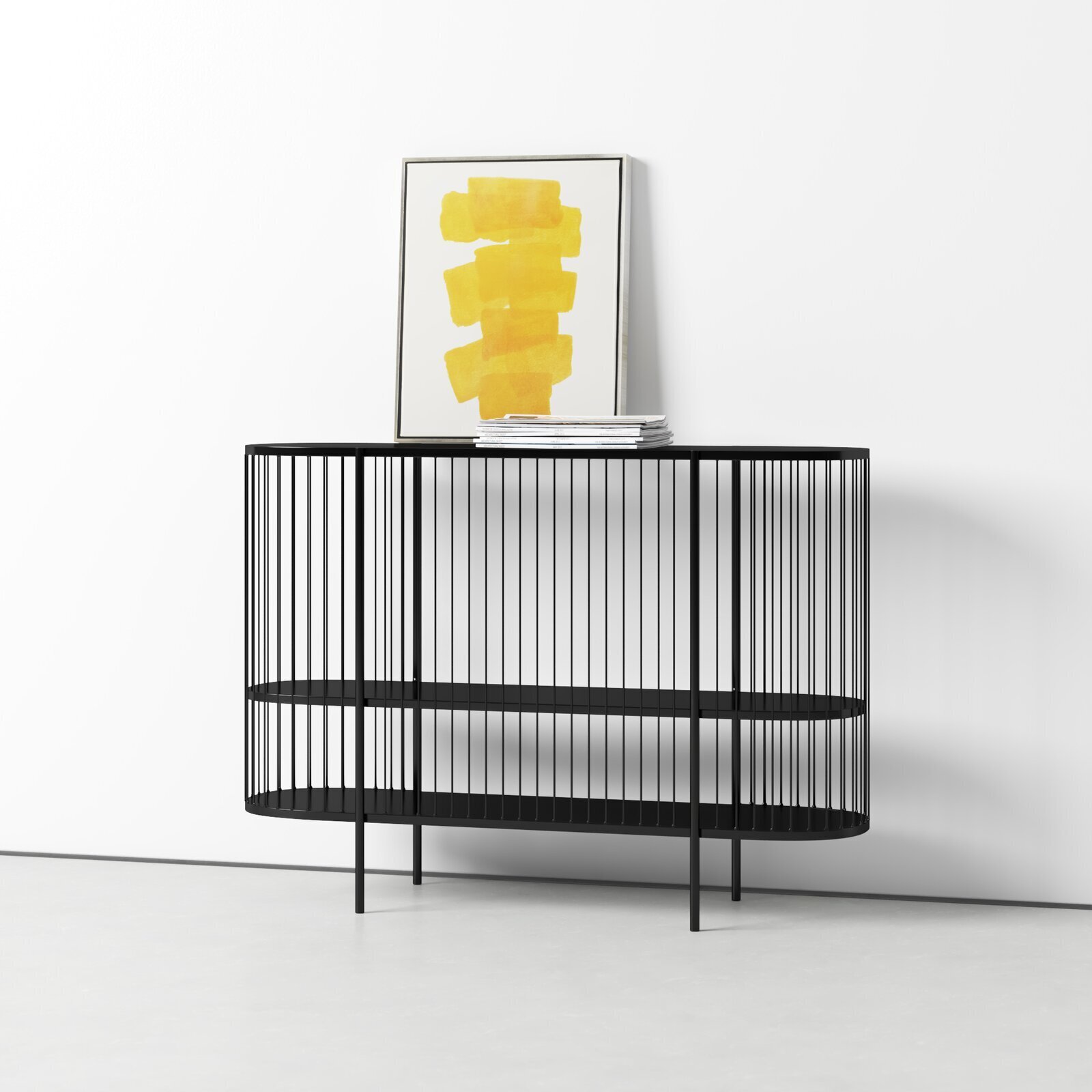 Bold Modern Oval Console Table