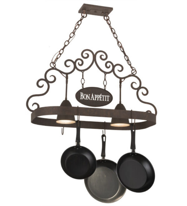Bon Appetit Handcrafted Hanging Pot Rack