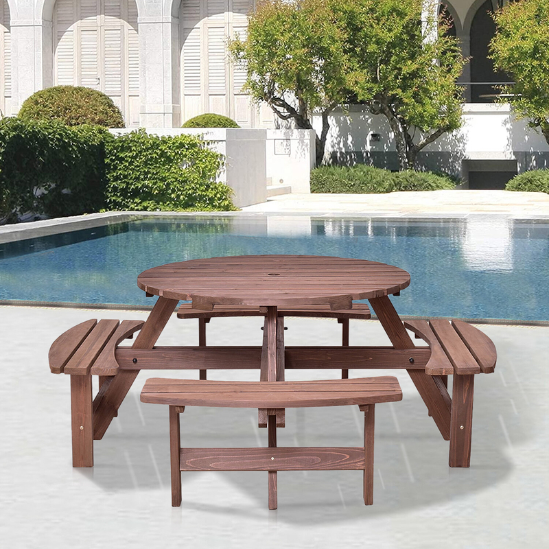 Boutelle Round 8 - Person Picnic Table