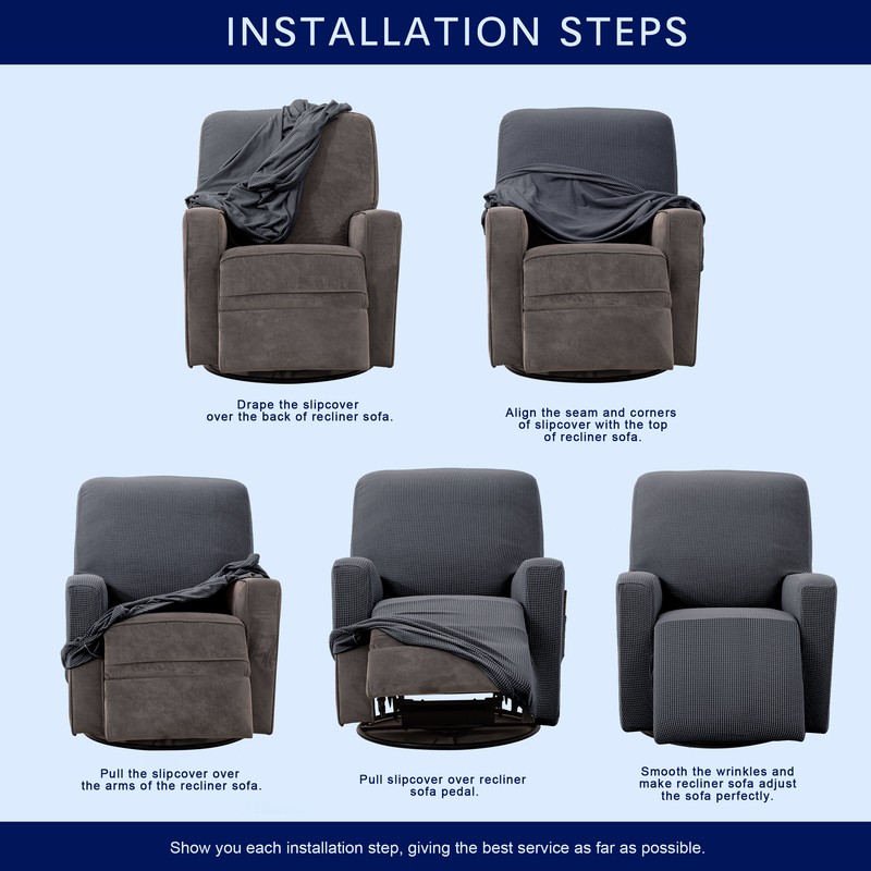 Box Cushion Recliner Slipcover