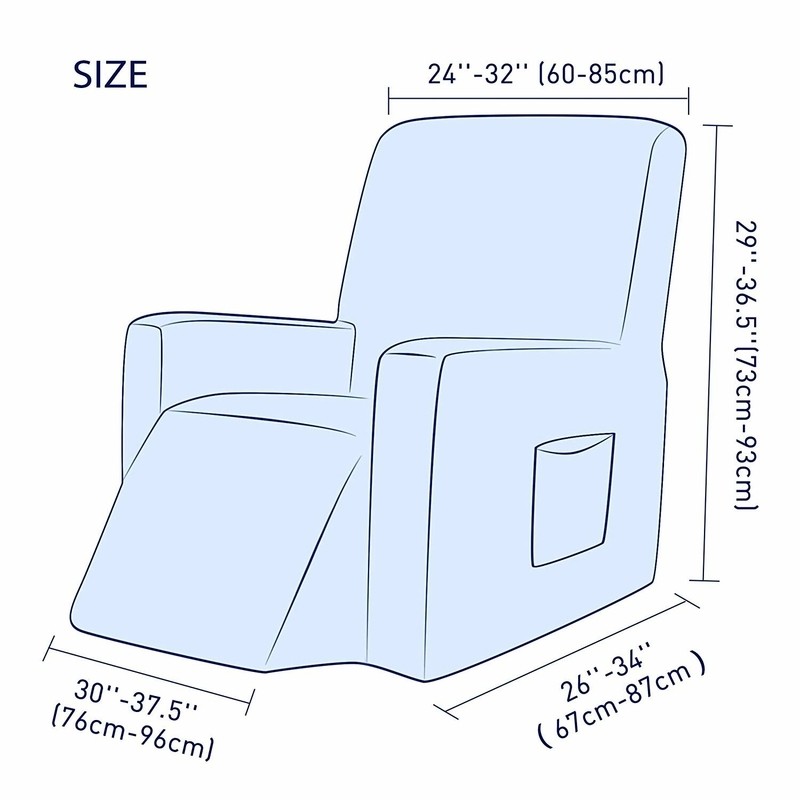Box Cushion Recliner Slipcover