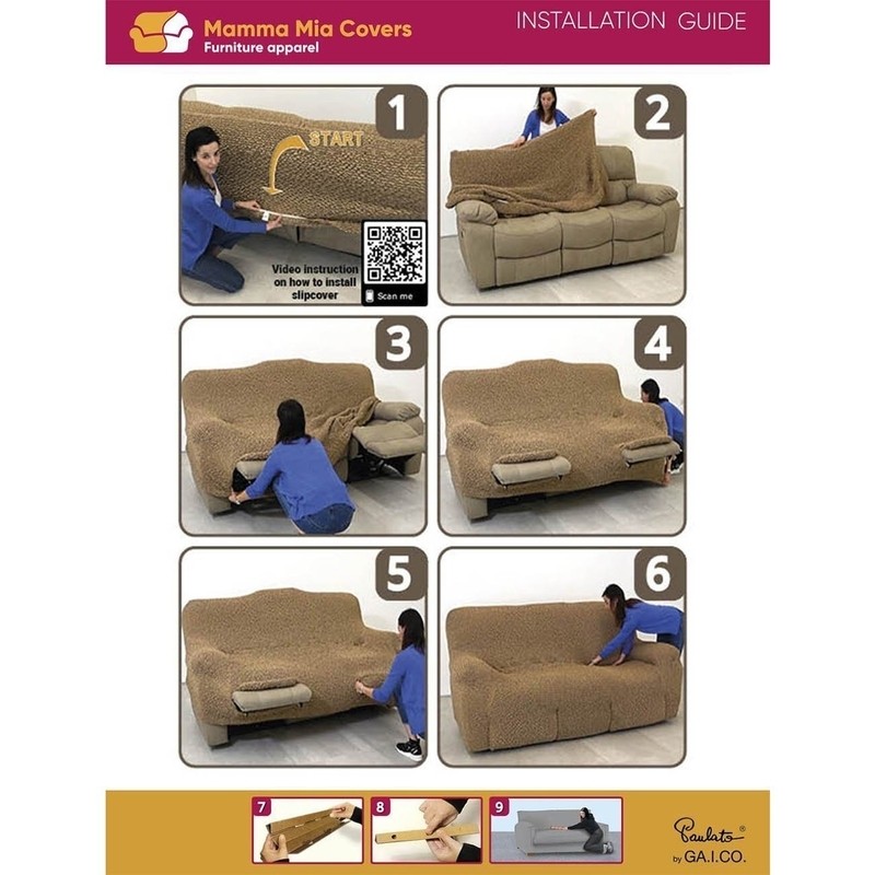 Box Cushion Recliner Slipcover
