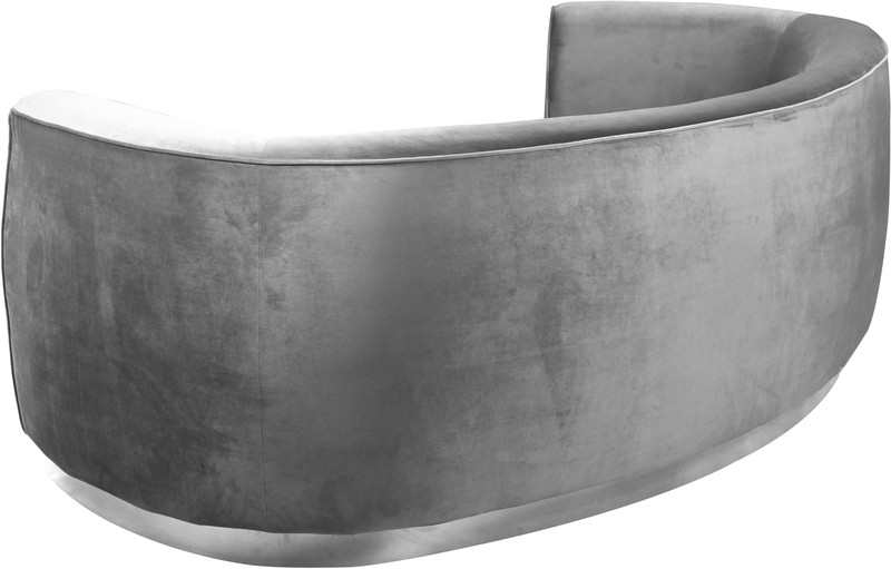 Breccan 91.5'' Velvet Round Arm Curved Sofa