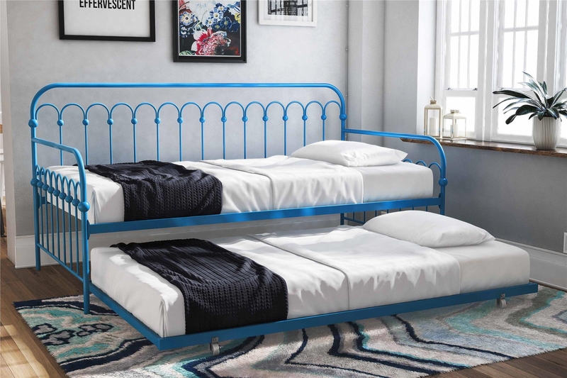 Bright Pop Twin Metal Daybed with Trundle