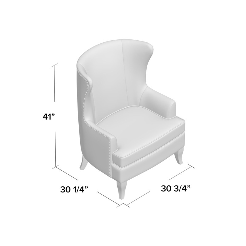 Brookport 30.7'' Wide Wingback Chair