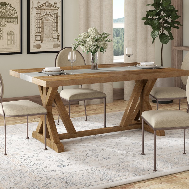 Brooksville 72'' Trestle Dining Table