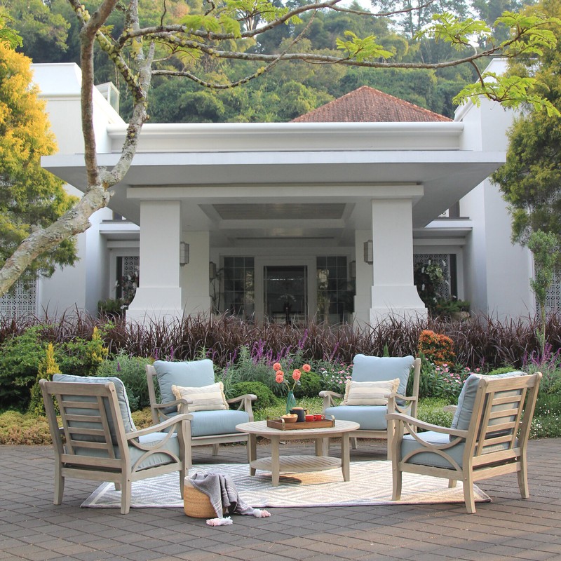 Brunswick Teak Patio Chair with Cushions