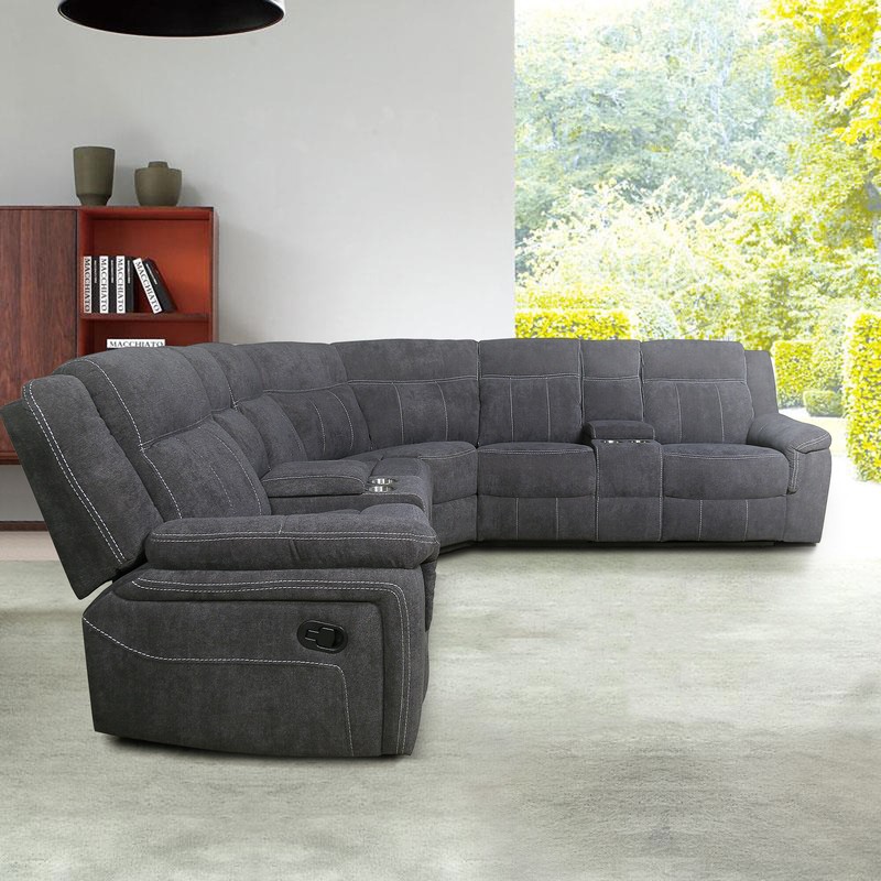 Bussard 94.5" Wide Symmetrical Reclining Corner Sectional