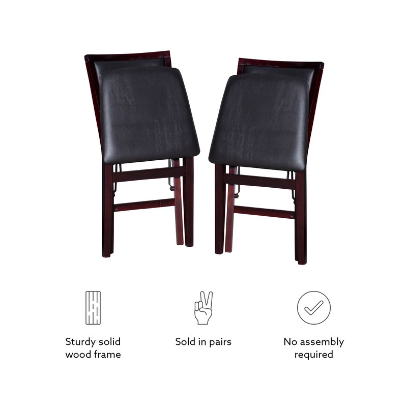 Busse Vinyl Padded Folding Chair