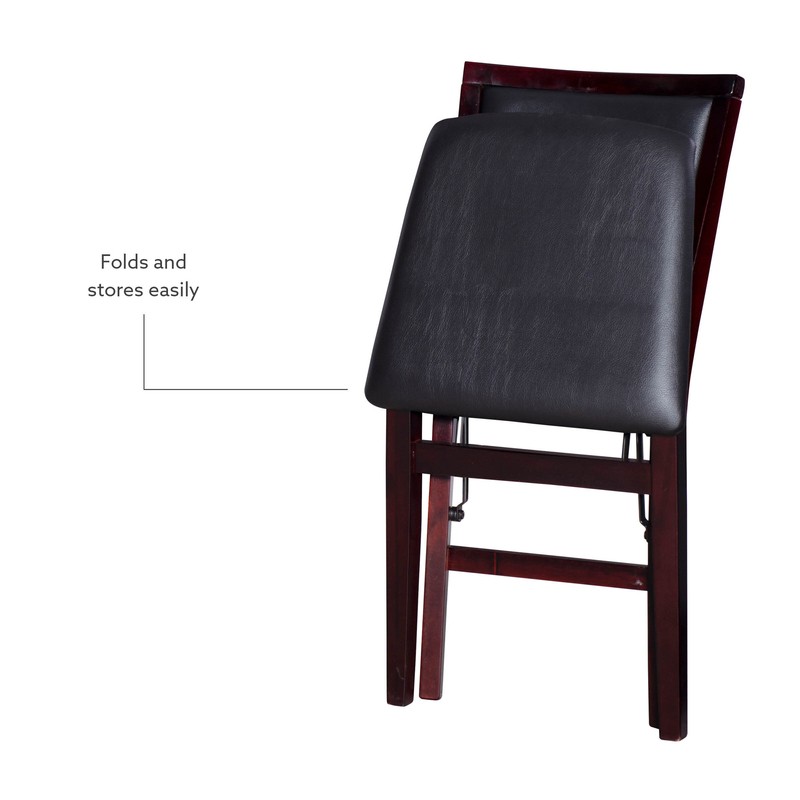 Busse Vinyl Padded Folding Chair