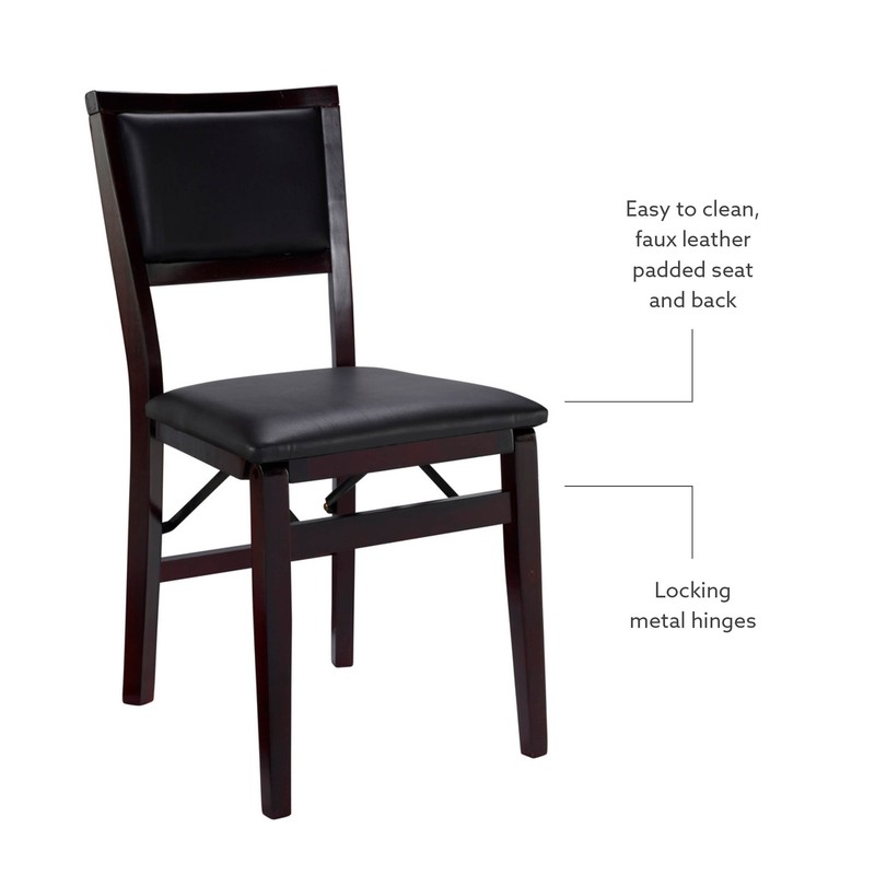 Busse Vinyl Padded Folding Chair