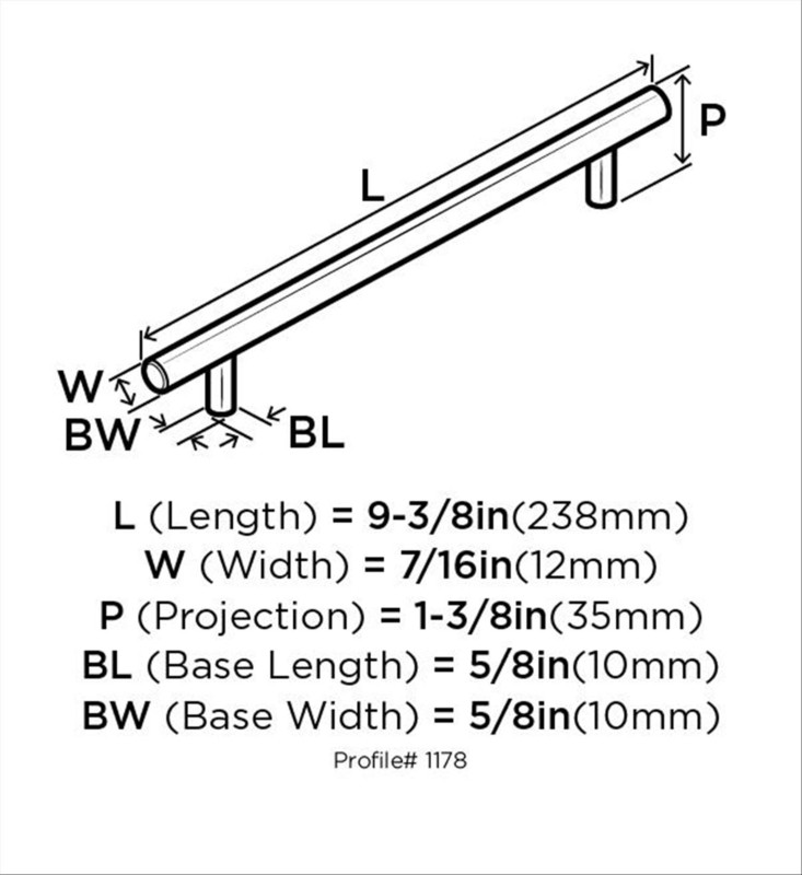 Cabinet 7" Center to Center Bar Pull