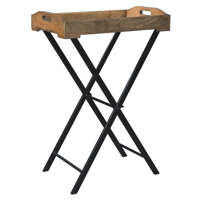 Cadocridge Rustic Tray Table Set