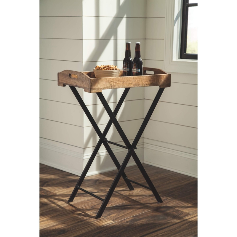 Metal TV Trays Ideas On Foter   Cadocridge Rustic Tray Table Set 