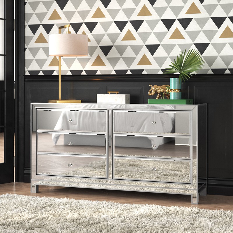 Cain 6 Drawer 60'' W Double Dresser