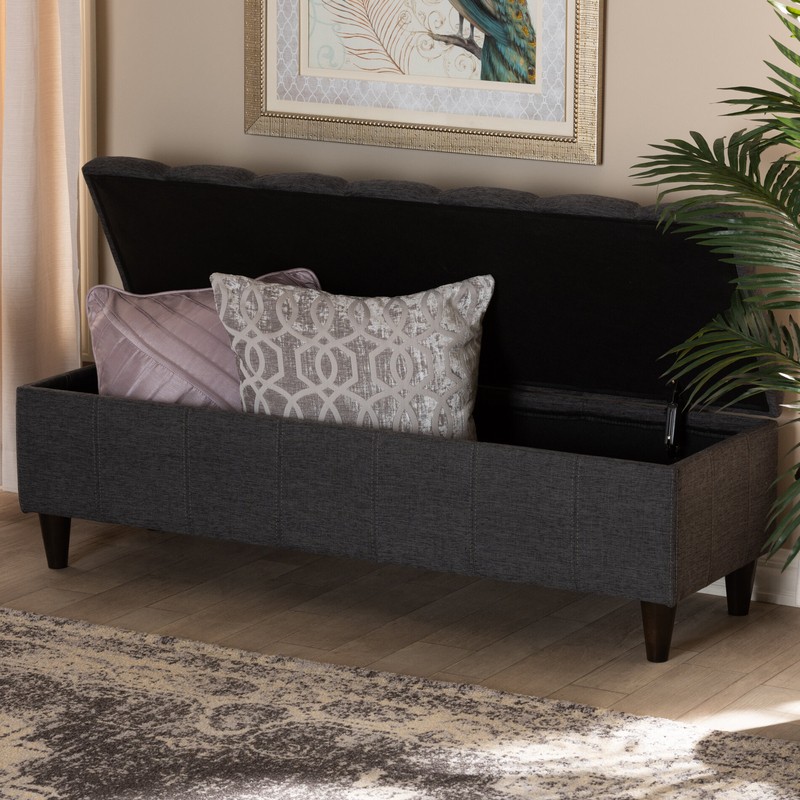 Campanella Upholstered Flip Top Storage Bench