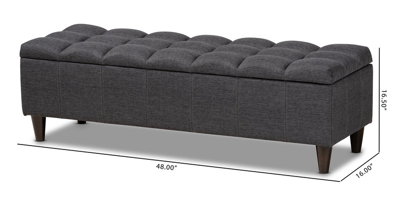Campanella Upholstered Flip Top Storage Bench
