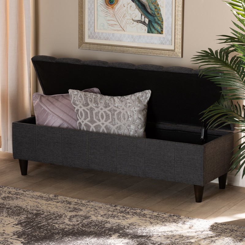 Campanella Upholstered Flip Top Storage Bench