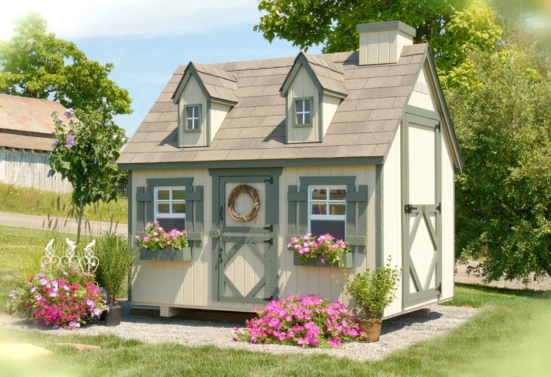 Cape Cod Outdoor Solid + Manufactured Wood Luxury Playhouse
