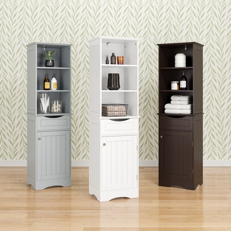 Caril 16.54'' W x 60.04'' H x 13.39'' D Linen Cabinet