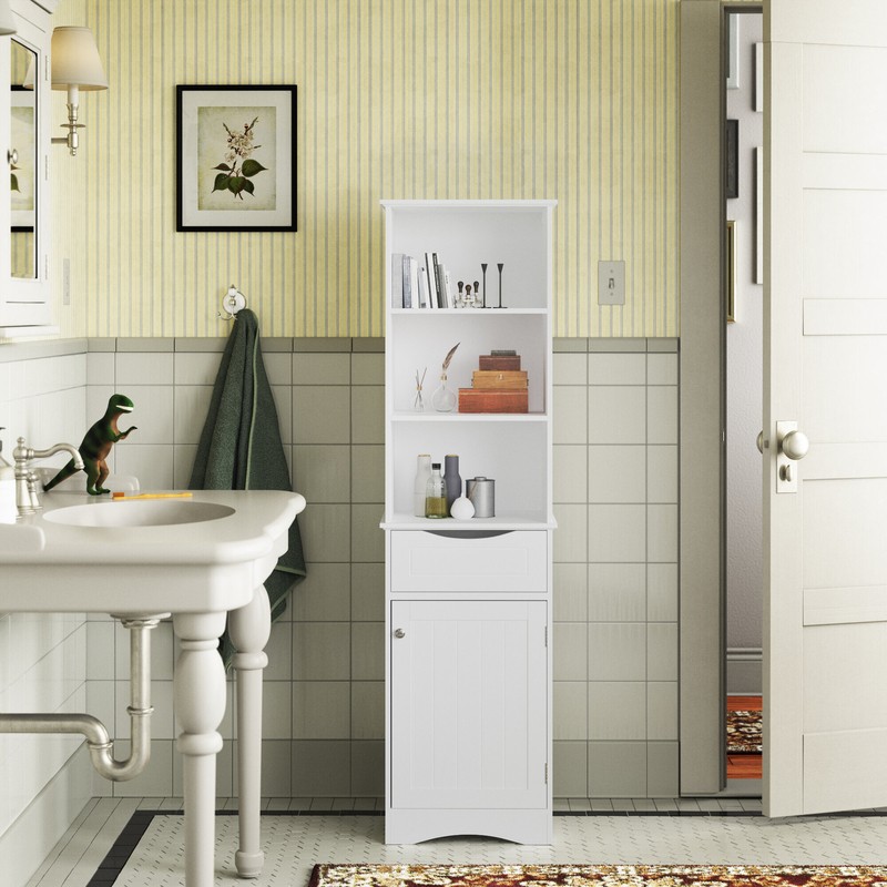 Caril 16.54'' W x 60.04'' H x 13.39'' D Linen Cabinet