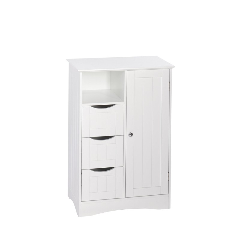 Caril 22.05'' W x 32.1'' H x 13.39'' D Free-Standing Bathroom Cabinet