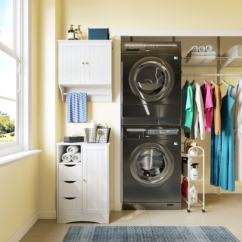 Caril 22.05'' W x 32.1'' H x 13.39'' D Free-Standing Bathroom Cabinet