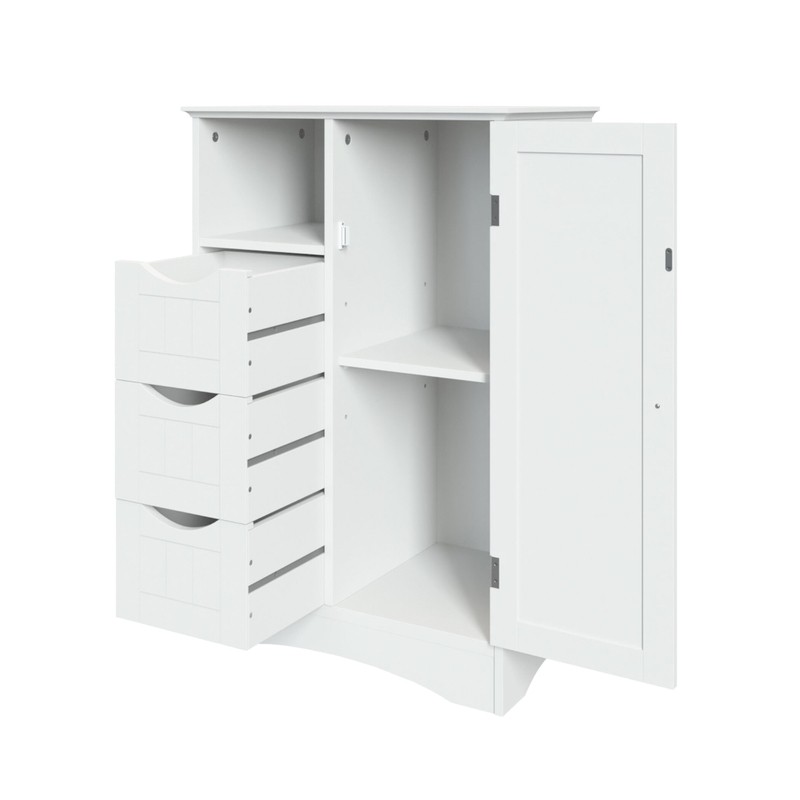 Caril 22.05'' W x 32.1'' H x 13.39'' D Free-Standing Bathroom Cabinet