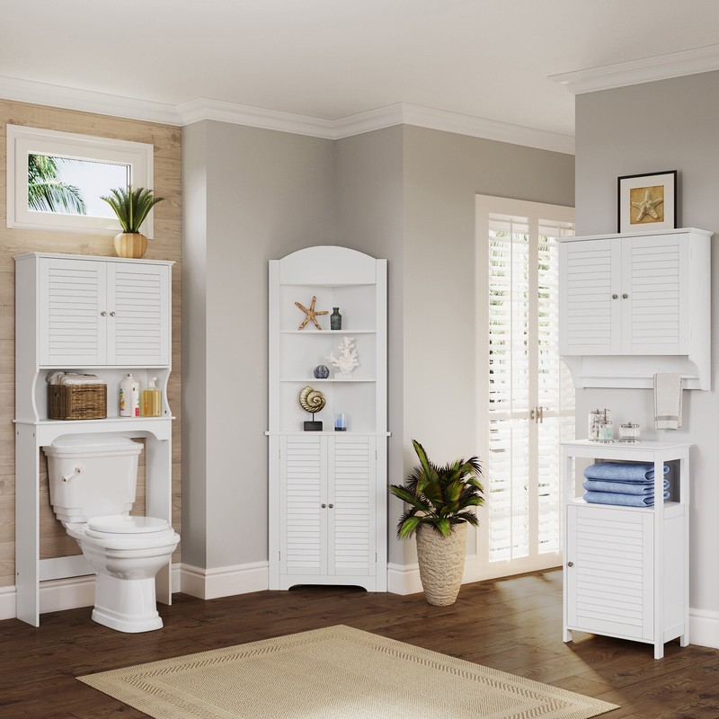 Carilla 27.44'' W x 64.57'' H x 9.25'' D Over-The-Toilet Storage