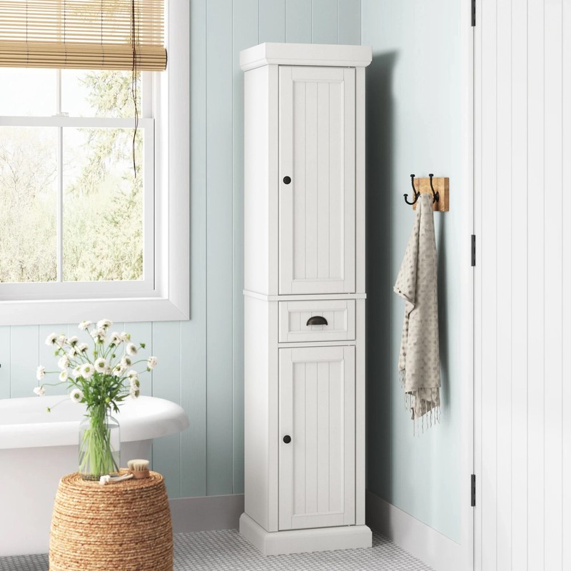 Carmel 16'' W x 72'' H x 14'' D Linen Cabinet