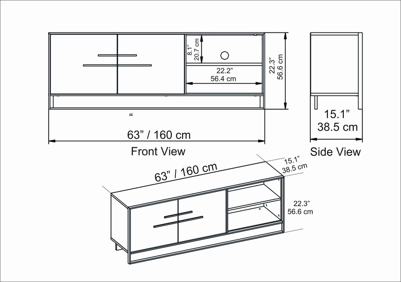 Caspian TV Stand for TVs up to 70"